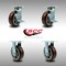 Service Caster 6 Inch SS Polyurethane Caster Set with Roller Bearings 2 Brakes 2 Rigid SCC SCC-SS30S620-PPUR-TLB-2-R-2 - alternate 3